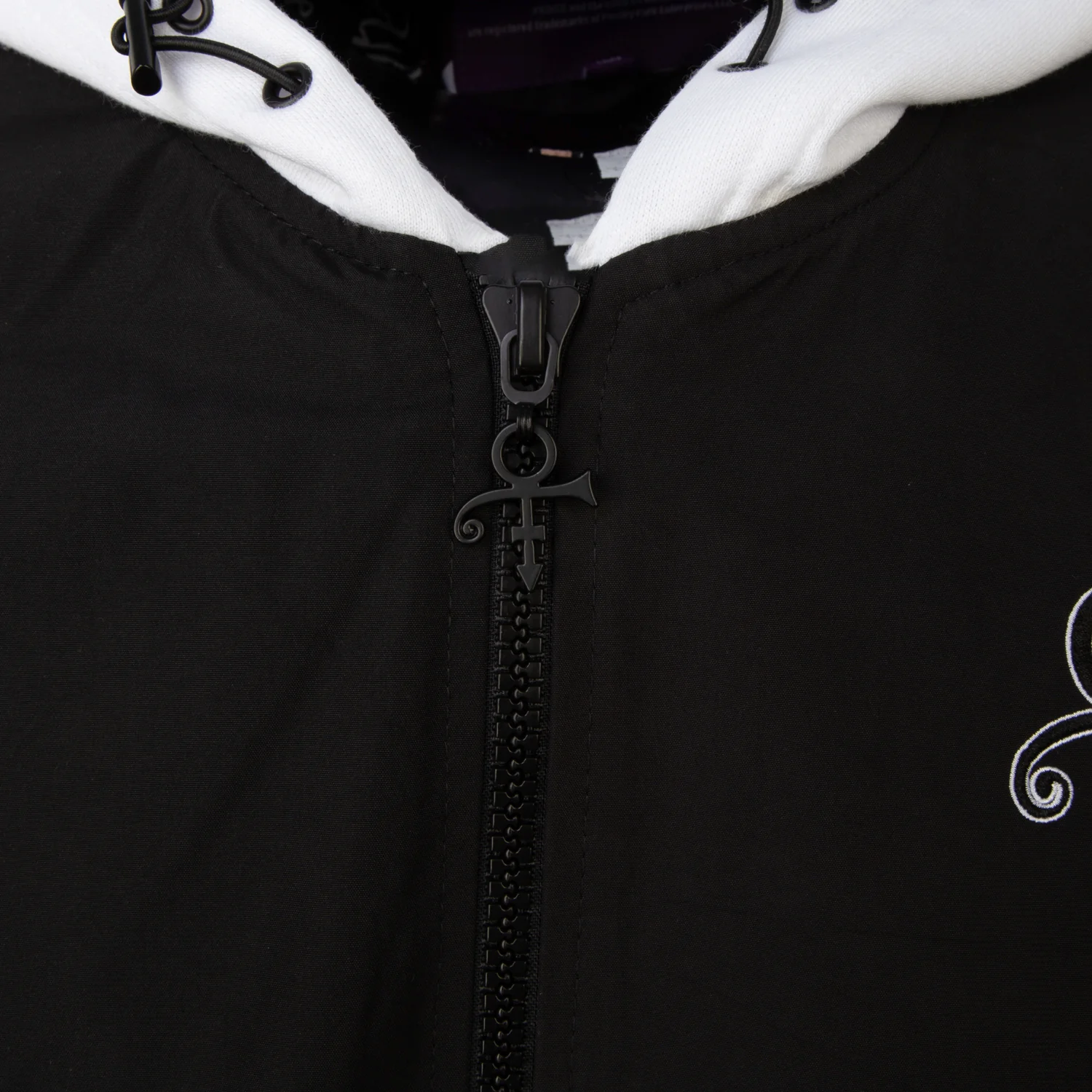 Prince Logo Pattern Lined Hooded Bomber Jacket - Image 9
