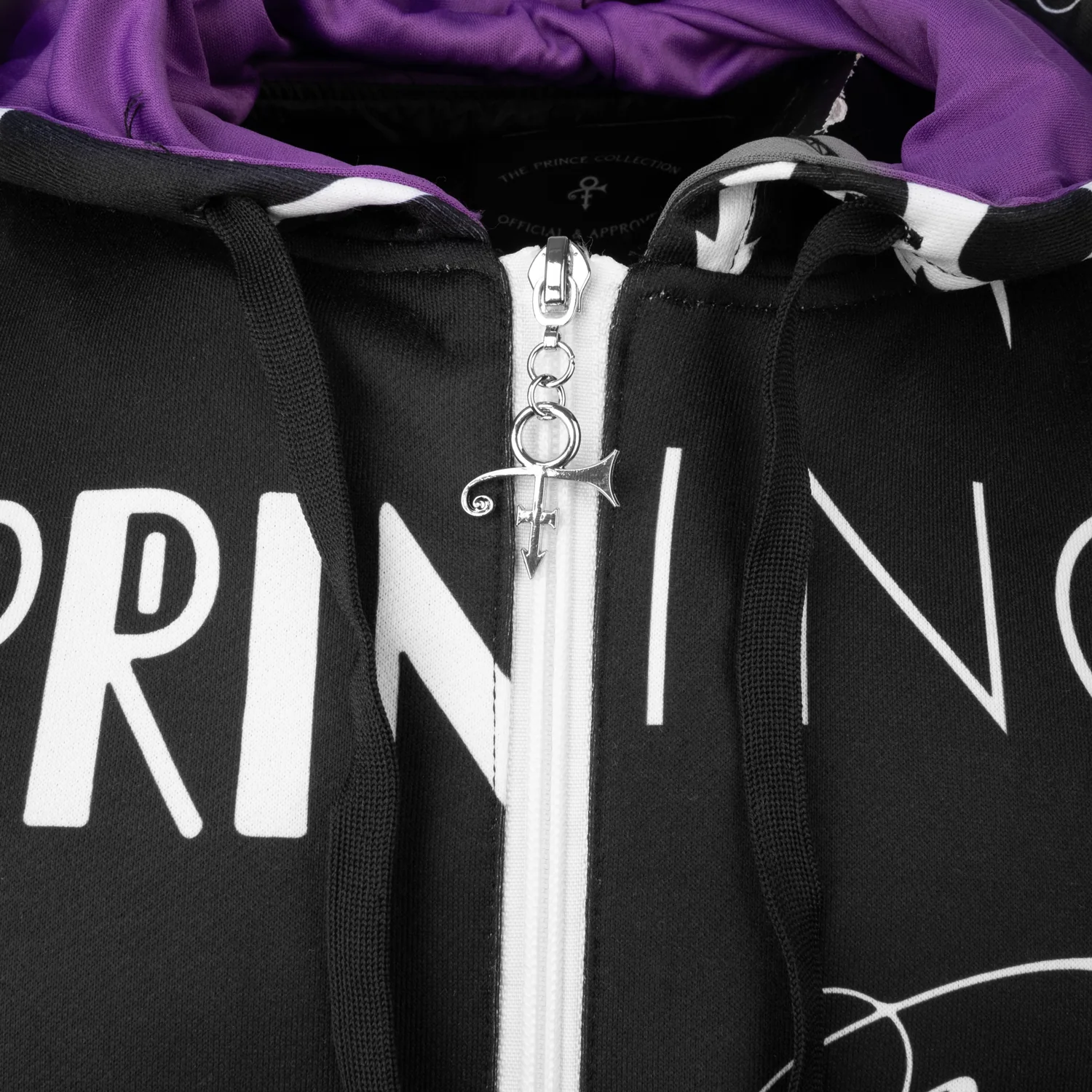 Prince Logo Pattern Premium Zip Hoodie - Image 3