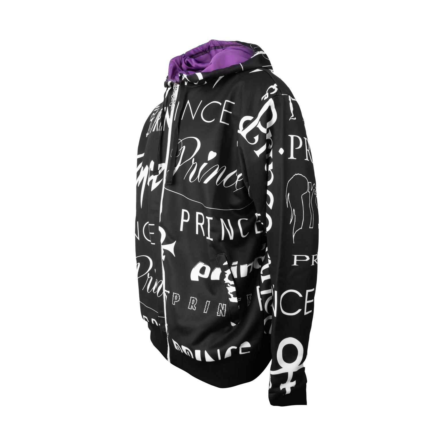 Prince Logo Pattern Premium Zip Hoodie - Image 4
