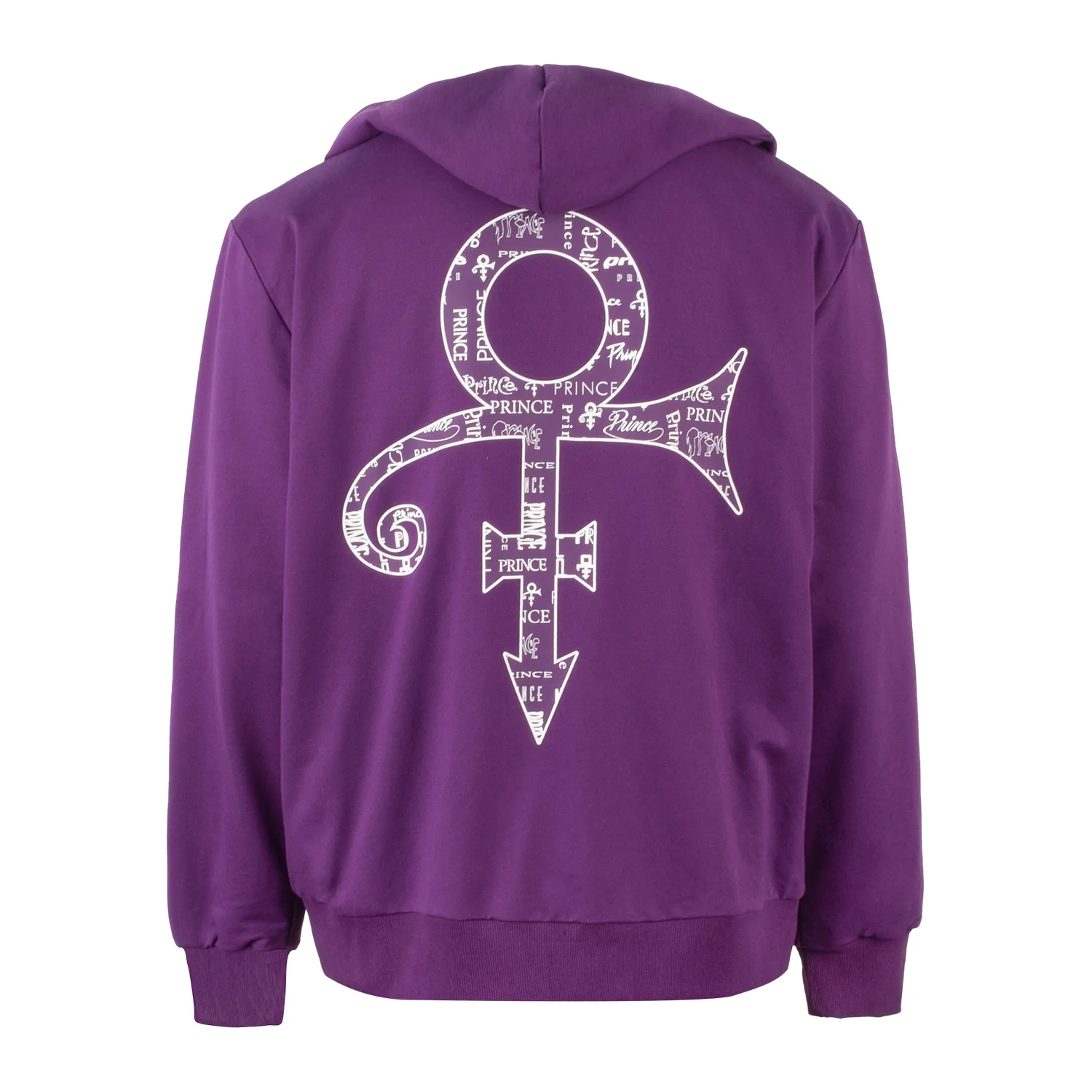 Prince Symbol / Prince Logo Pattern Lined Zip Hoodie - Image 12