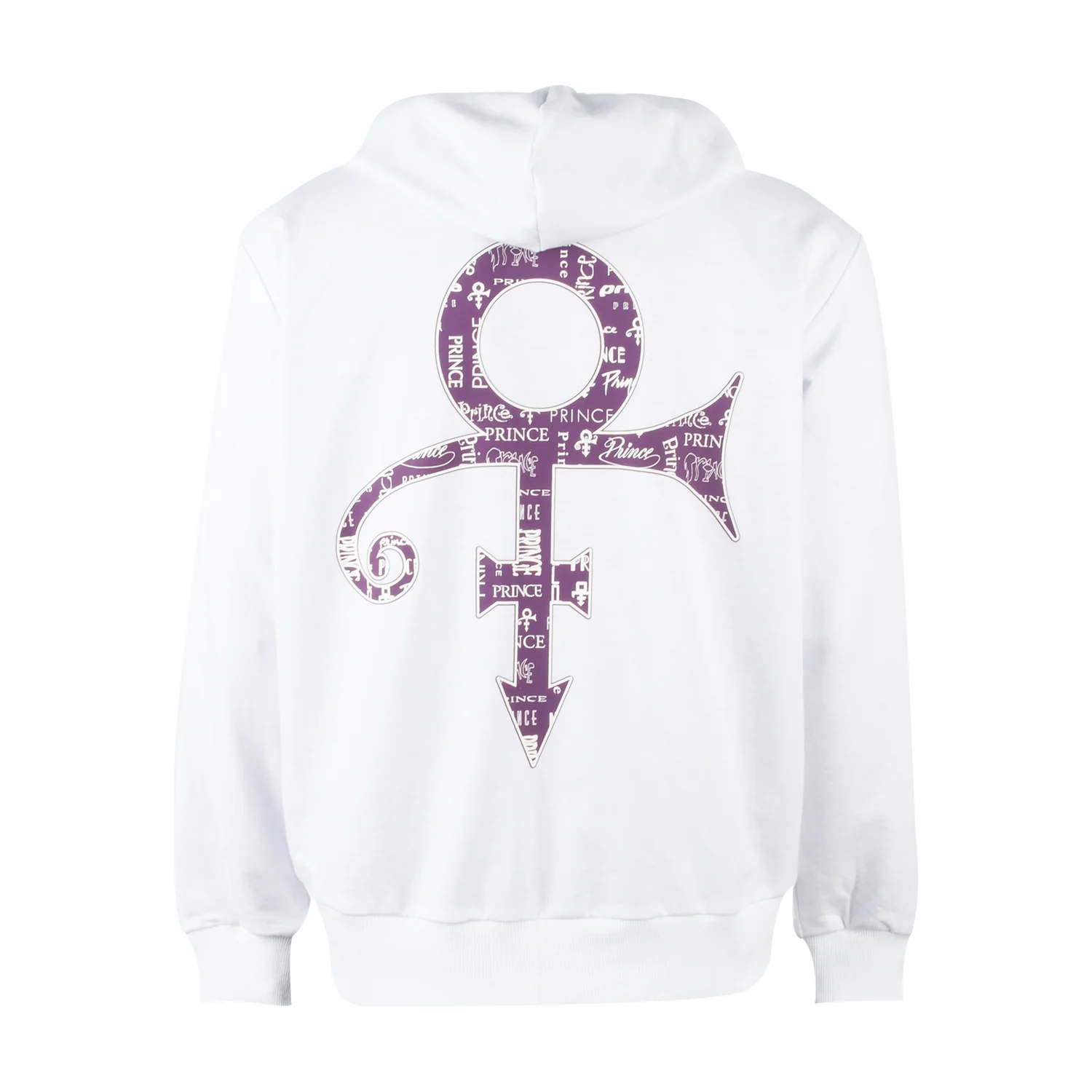 Prince Symbol / Prince Logo Pattern Lined Zip Hoodie - Image 4