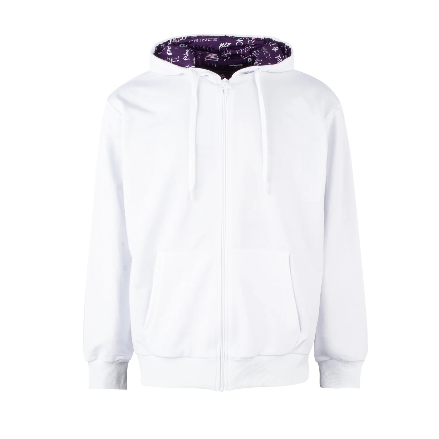 Prince Symbol / Prince Logo Pattern Lined Zip Hoodie - Image 5