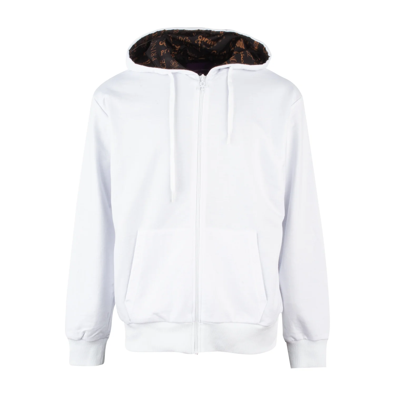 Prince Symbol / Prince Logo Pattern Lined Zip Hoodie - Image 6