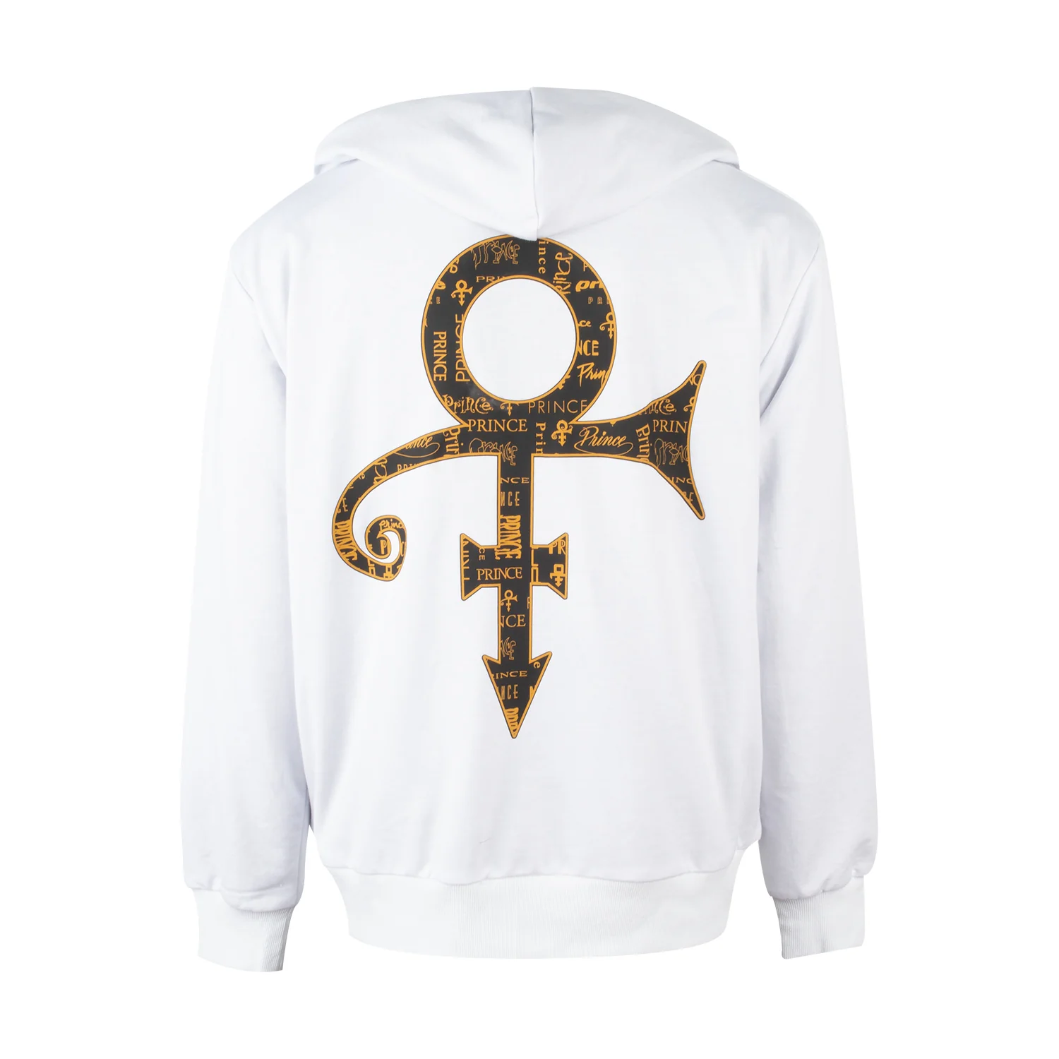Prince Symbol / Prince Logo Pattern Lined Zip Hoodie - Image 8