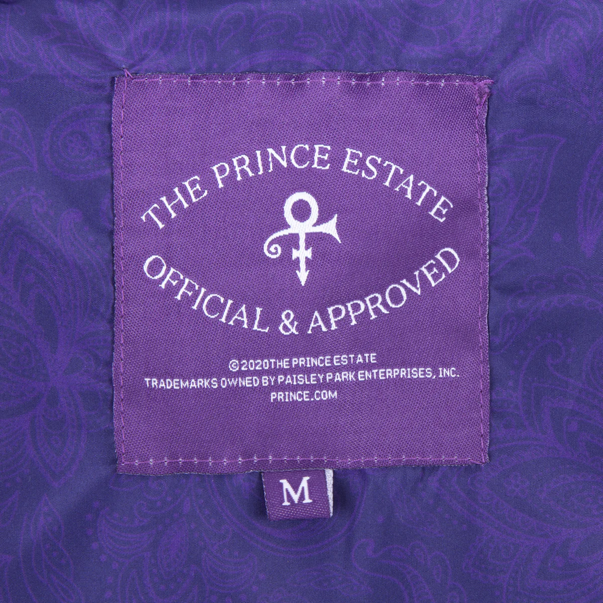 Prince Symbol Zip Hoodie with Purple Paisley Lining - Image 14