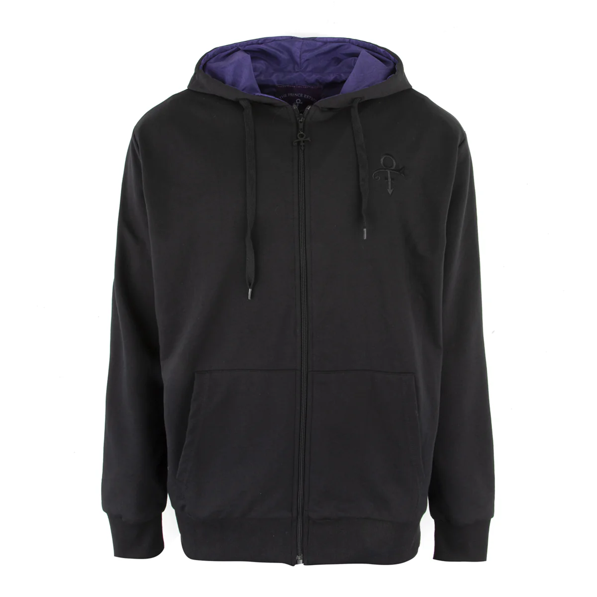 Prince Symbol Zip Hoodie with Purple Paisley Lining - Image 6
