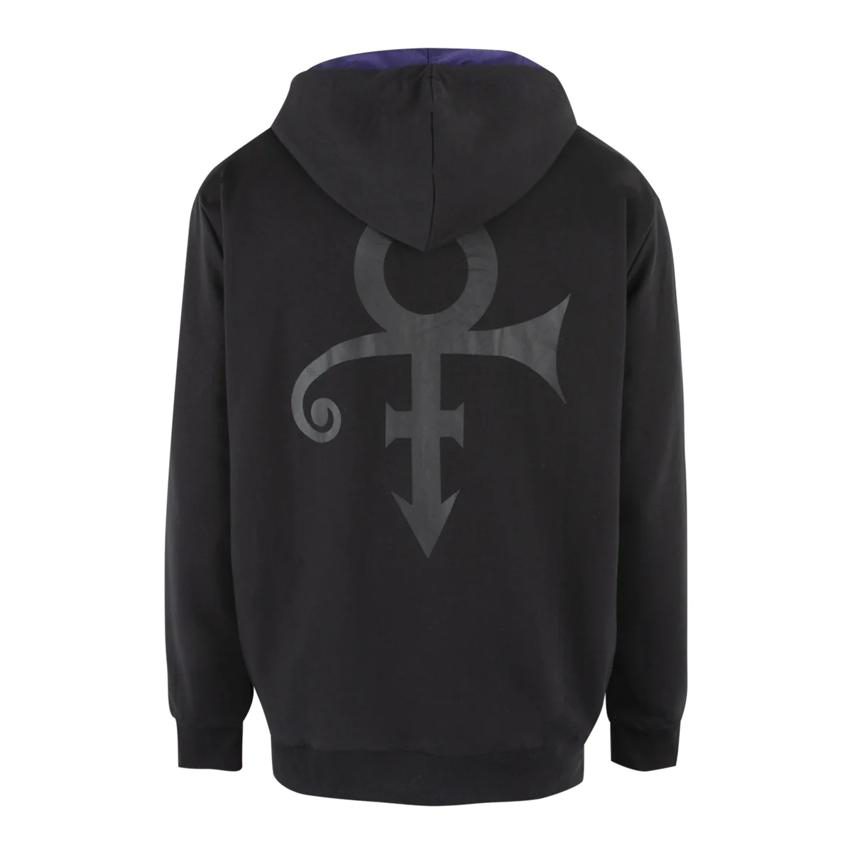Prince Symbol Zip Hoodie with Purple Paisley Lining - Image 7