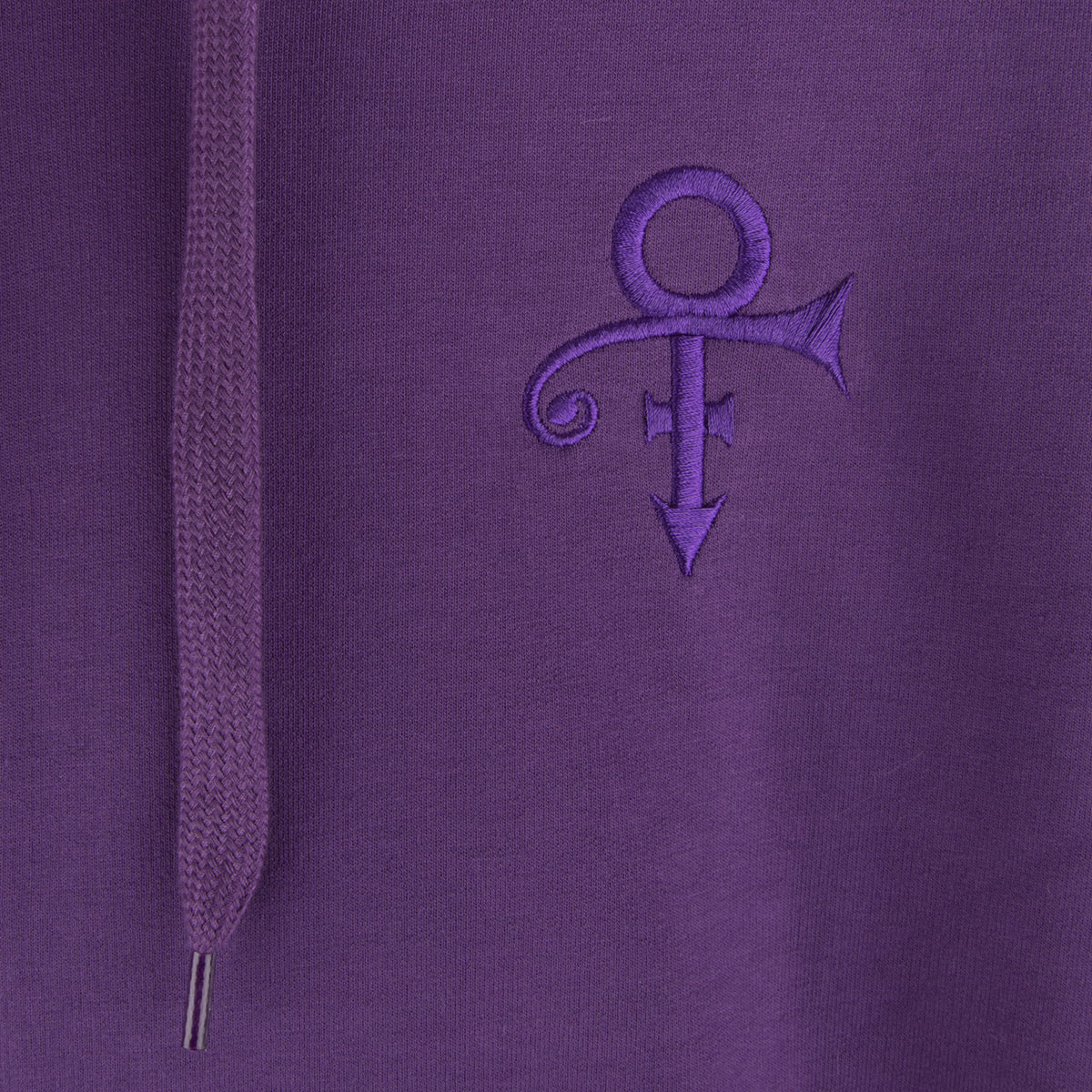 Prince Symbol Zip Hoodie with Purple Paisley Lining - Image 8