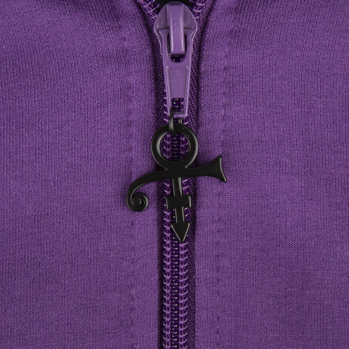 Prince Symbol Zip Hoodie with Purple Paisley Lining - Image 9