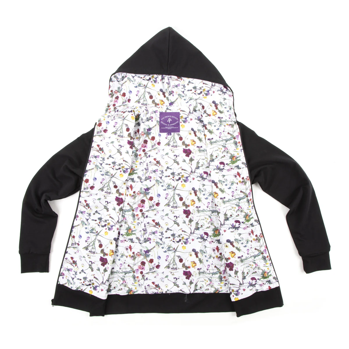 Prince Zip Hoodie with Floral Print Lining - Image 3
