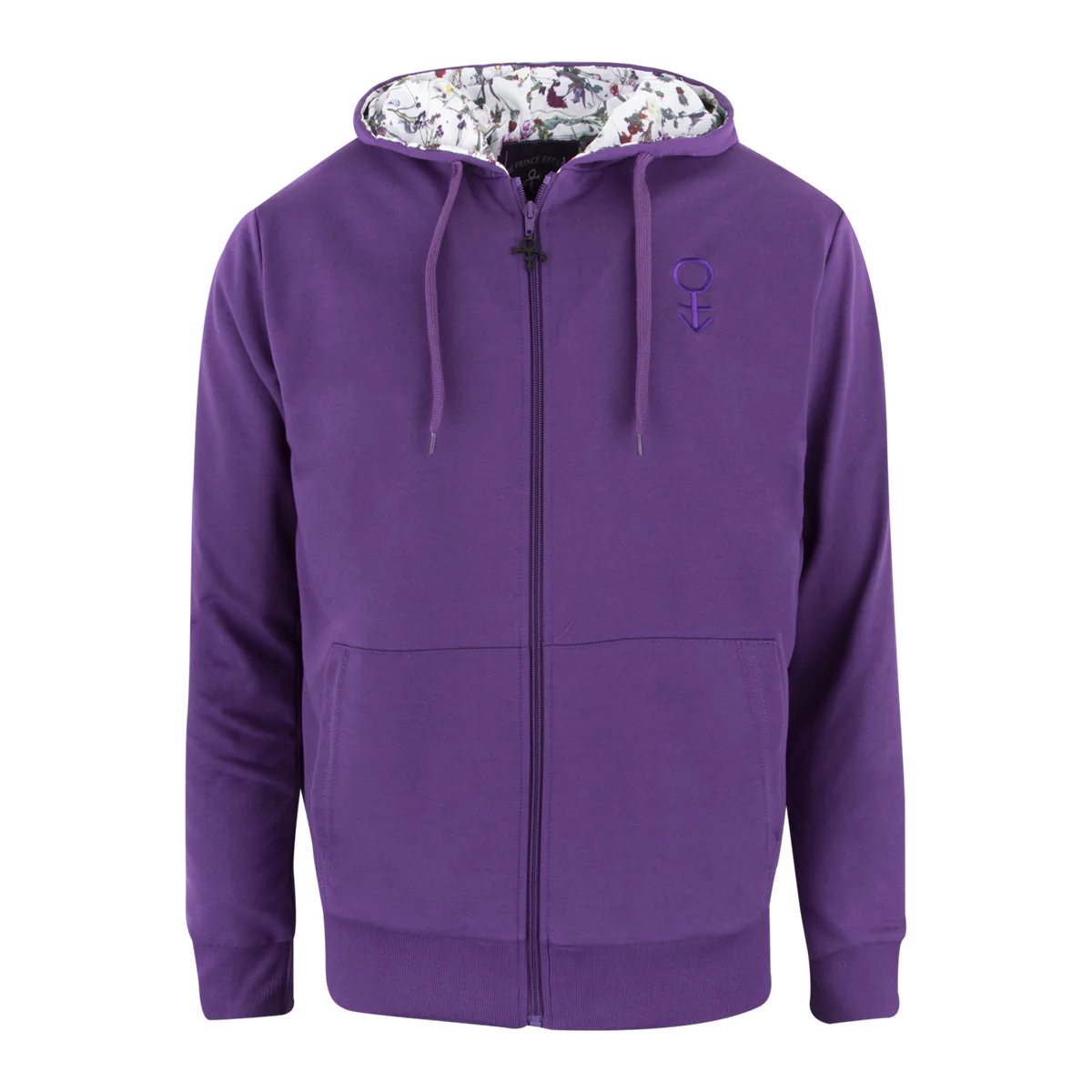 Prince Zip Hoodie with Floral Print Lining - Image 4