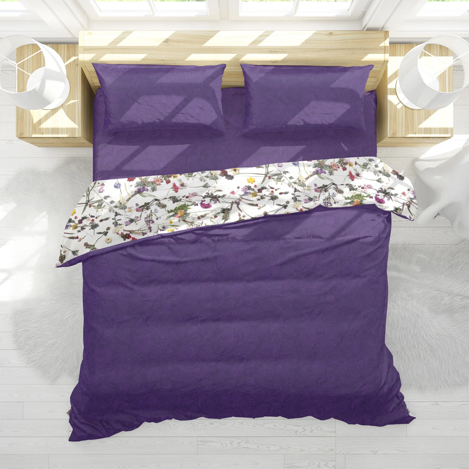 Purple Paisley Sheet Set - Image 3