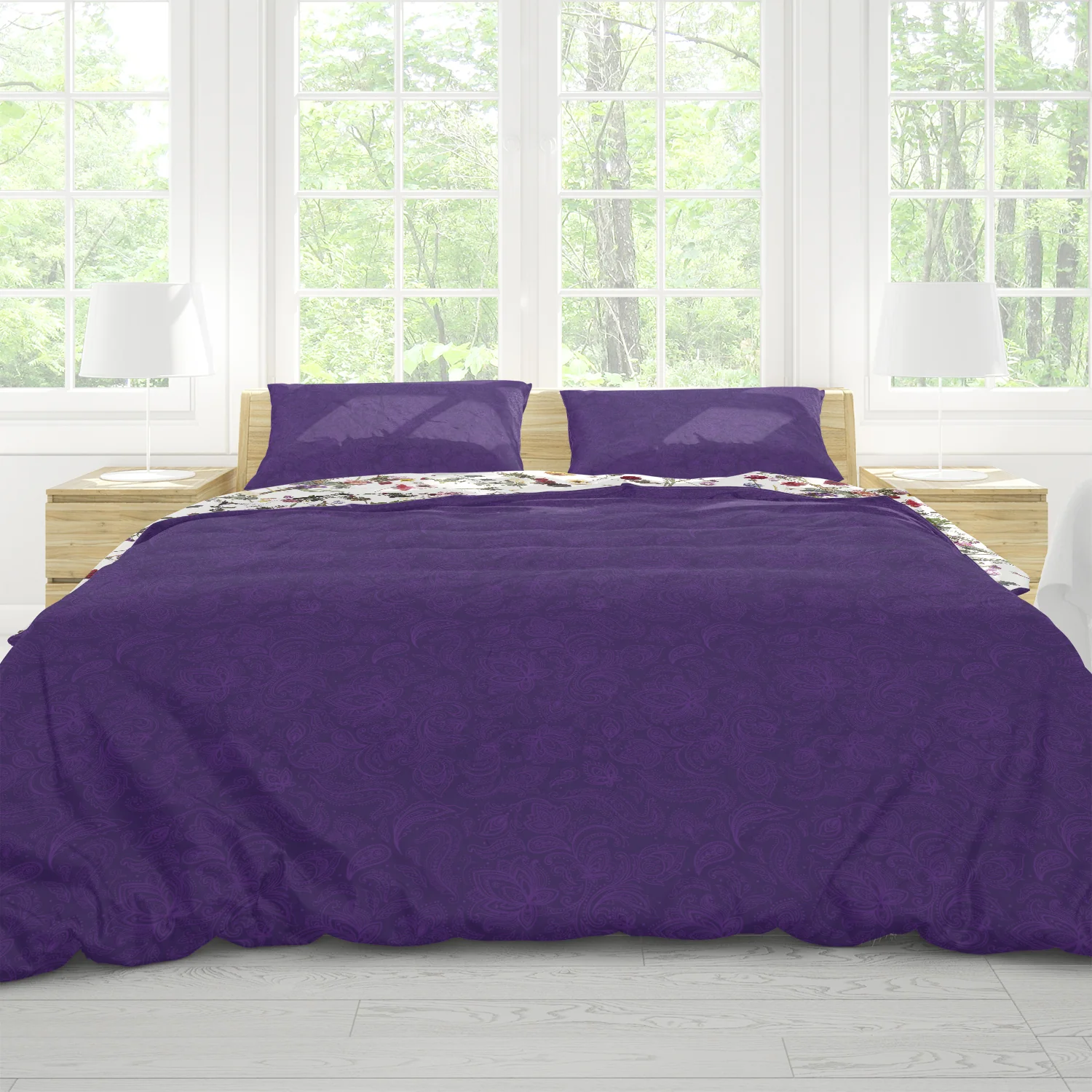 Purple Paisley Sheet Set - Image 5