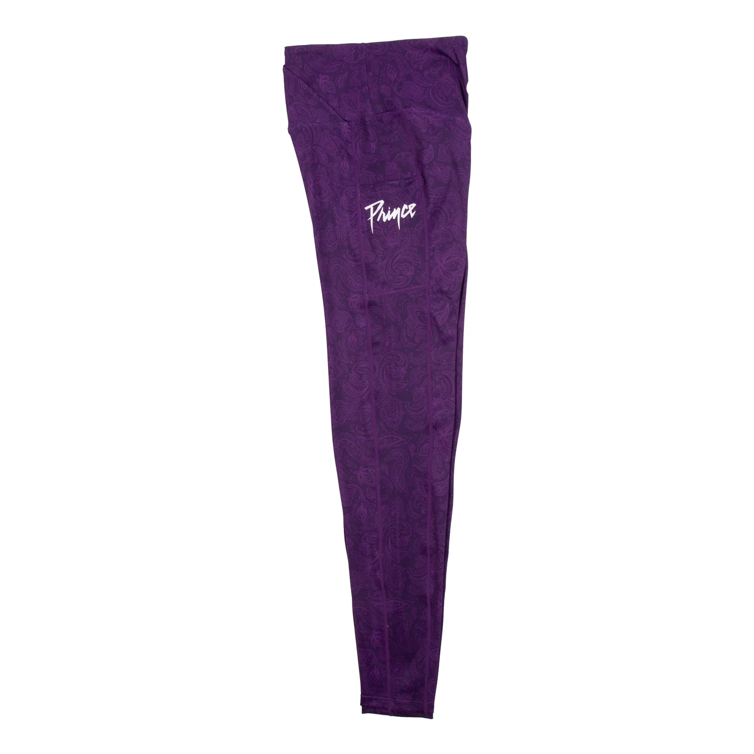 Purple Paisley Women's Crossover Leggings - Image 3