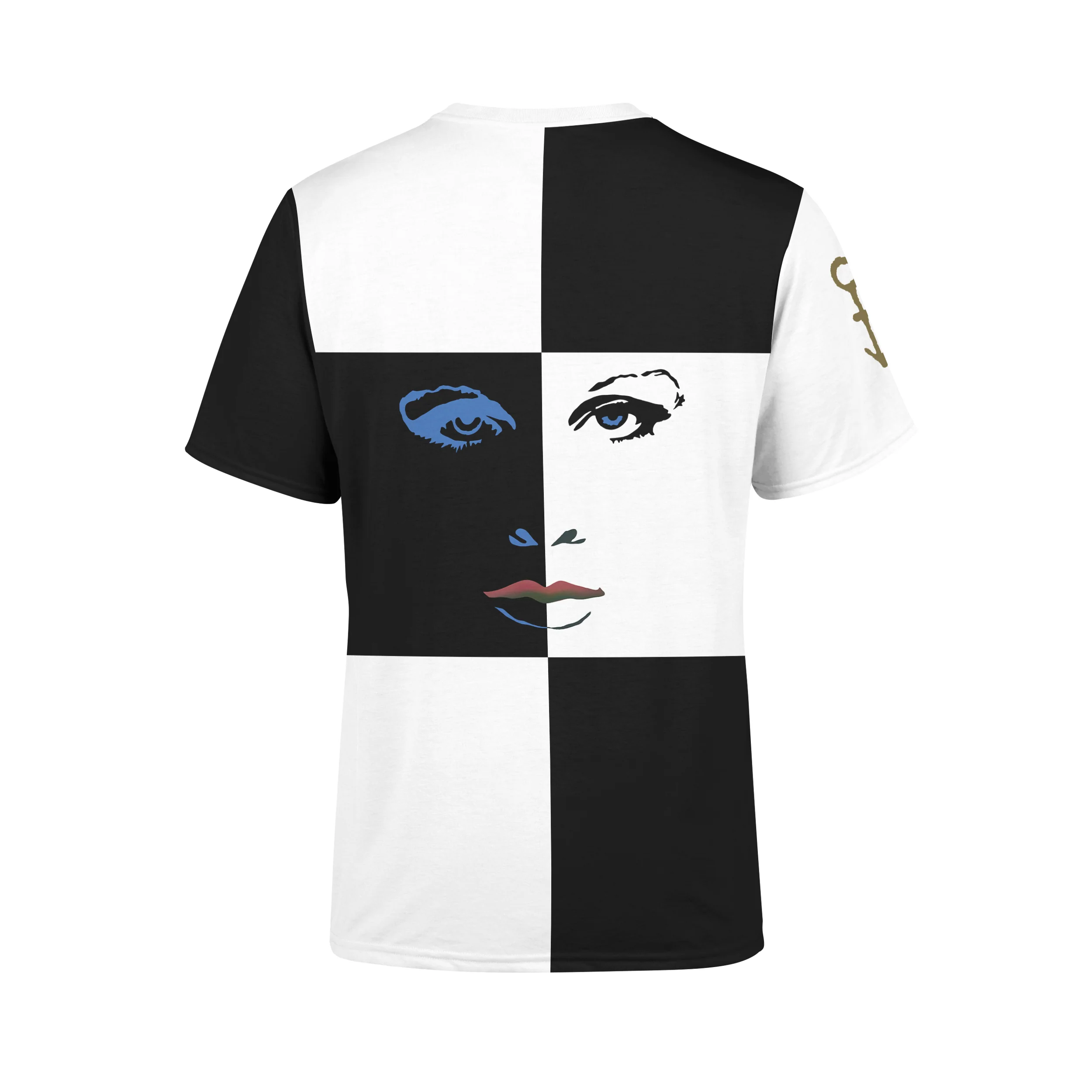Purple Rain Checkered Graphic T-Shirt - Image 3