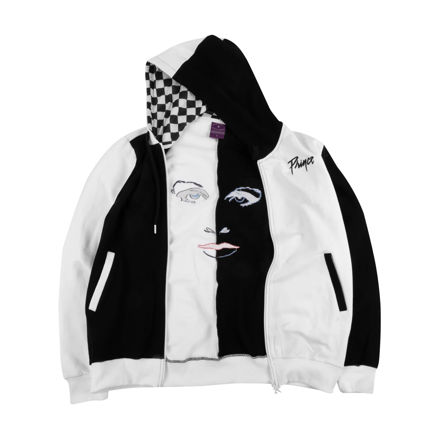Purple Rain Face Zip Hoodie - Image 4