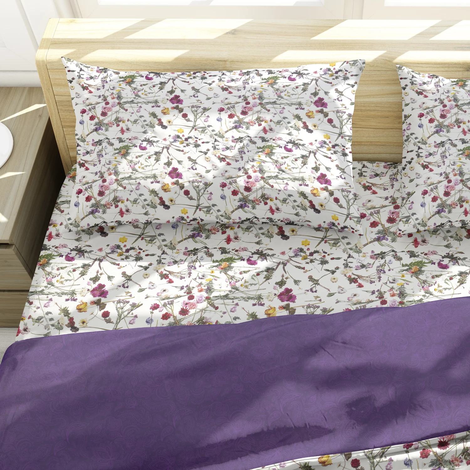Purple Rain Floral/Paisley 2-Sided Duvet Cover - Image 12