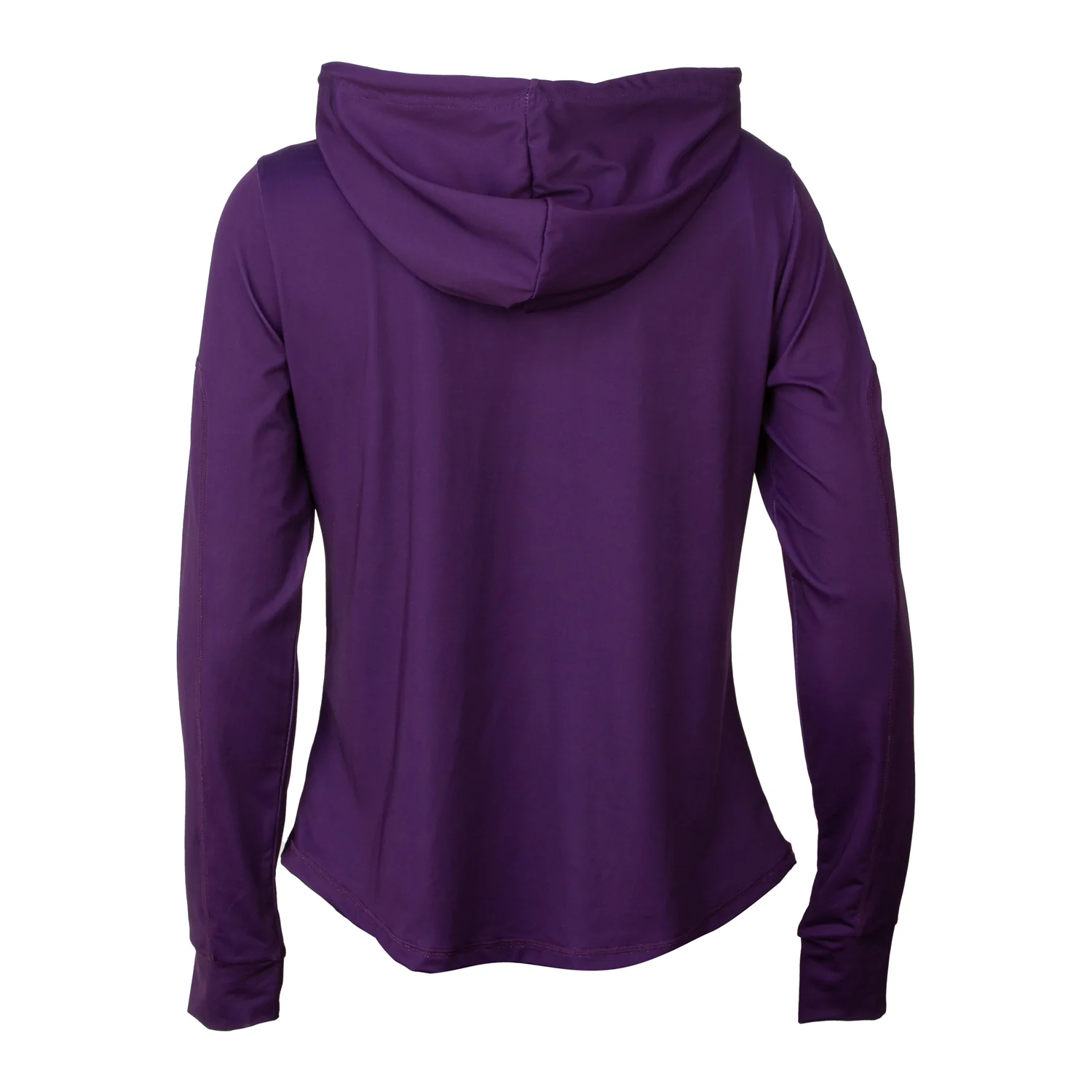 Purple Women's Active Hooded Full Zip Long Sleeve Run Top - Image 2