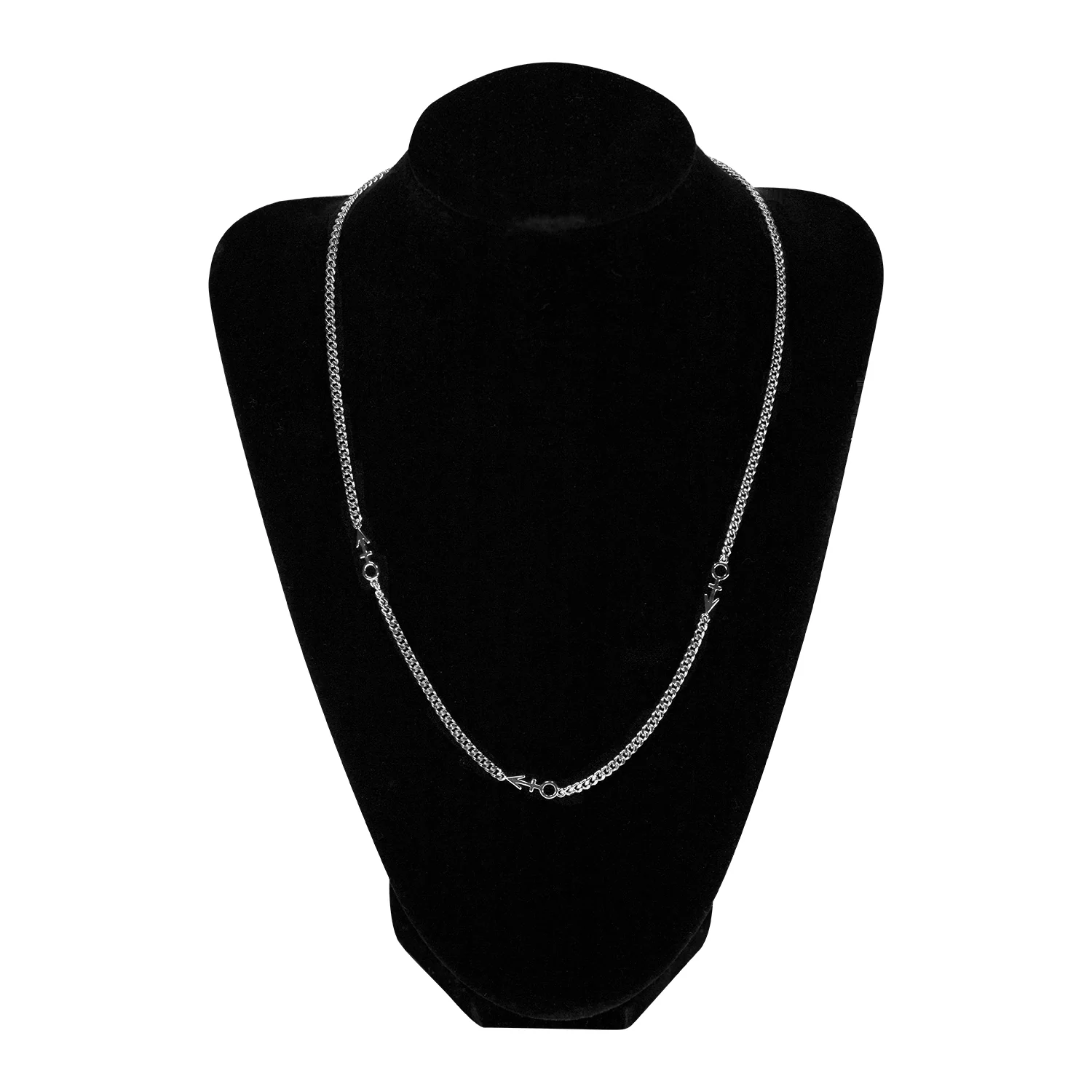 Symbol Repeat Necklace [Silver] - Image 2